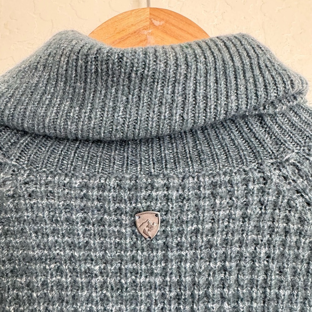 NWT KUHL sienna sweater in mineral blue Medium - Picture 4 of 9